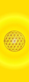 Blume des Lebens Lesezeichen, Solarplexus, gelb